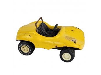 Vintage Steel 1970s Yellow Dune Buggy Tonka Sport Car Toy