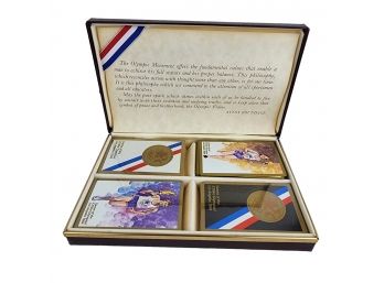 1984 Games Of The XXIIrd Olympiad Los Angeles Cards Set Of 4