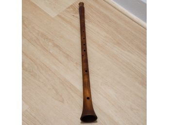 Double Crown Stamp Reed Woodwind Shepard's Shawm Fingering Flute 28' X 3' Circa 1960 1 Of 3