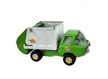 Vintage 1970s Green Tonka Garbage Steel Truck Toy