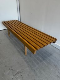Solid Handmade Oak Slat Bench/coffee Table