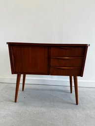 Teak Wood Console Or Entryway End Table