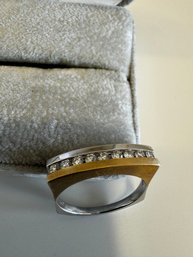 14k Two Tone Diamond Ring