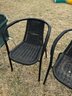 4 Outdoor Wicker Style Chairs