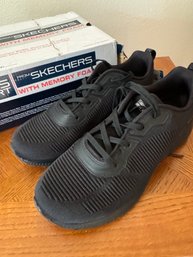 Skechers Memory Foam Black Tennis Shoes Size 9