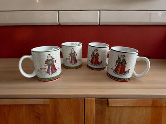 Set Of 4 Christmas Mugs - New