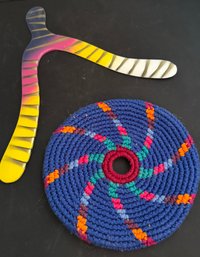Soft Frisbee And Boomerang