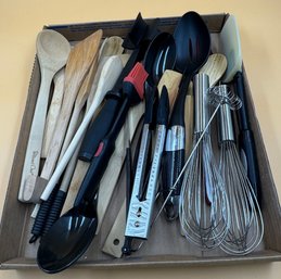 Large Tray Of Misc Kitchen Utensils