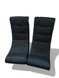2 Fold Up Gaming Chairs ( X Rocker ) With Built In Speakers (Pair) Good Working Condion