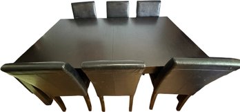 Dining Room Table With 6 Chairs With 2 Leafs  101' At Longest
