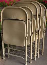 5 Metal Folding Chairs