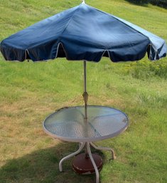 Patio Table & Umbrella With Stand