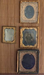 Set Of 4 Copper Framed Miniature Photos - (Pickup Or USPS Shipping Available)