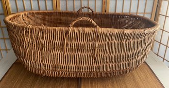 XL 36' Wicker Handled Gathering Basket