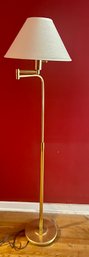 Polished Brass 51' Swing Arm Floor Lamp - (Pickup Only)