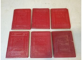 Lot Of 6 Little Luxart Library Books, Robert K. Hass, Formerly Little Leather Library Corp, 3x4