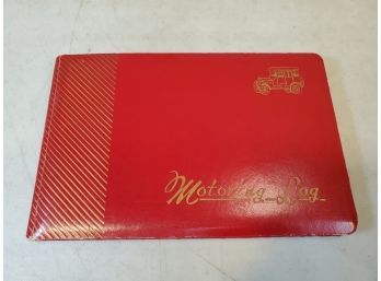 Vintage Motoring Log, Car Auto Trip Ledger, About 1/3 Filled Out, Nice Vintage Car Accessory, 8.5x5.5