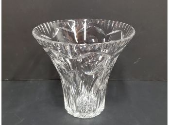 Vintage Crystal Vase, 8x8.5