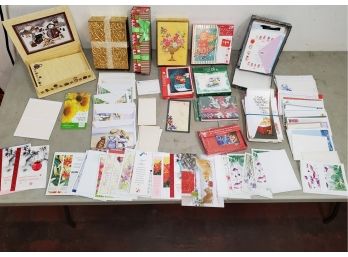 Lot Of Holiday Cards, Post Cards, & Gift Boxes