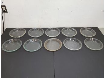 Lot Of 10 Pyrex 9' Pie Plates