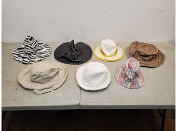 Lot Of 7 Vintage Women's Casual Hats