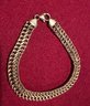 18K Gold Double Curb Chain Bracelet