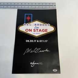 Poster Signed By Mel Brooks