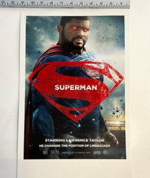 Lawrence Taylor Superman Poster