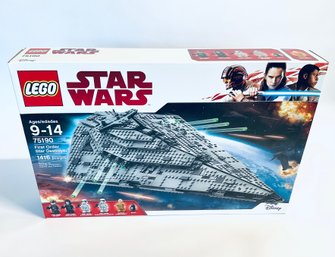 Retired Lego Star Wars First Order Star Destroyer 75190 Building Set - Sealed