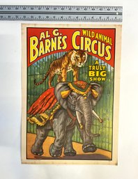 Al G. Barns Circus Poster