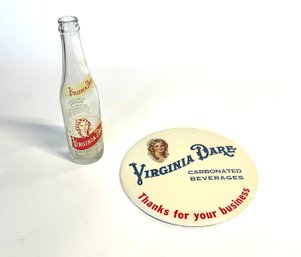 Virginia Dare Advertising Button & Bottle