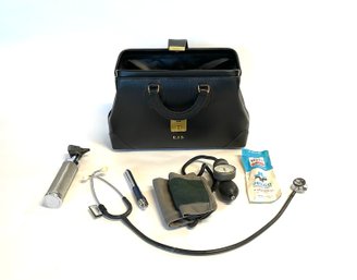 Vintage Doctor's Bag With Contents