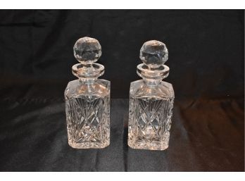 Brandy Bottles, Crystal, Cut Glass