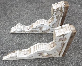 PAIR OF VICTORIAN PORCH CORBELS