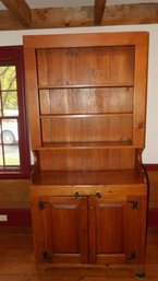 19th CENTURY STEPBACK CUPBOARD