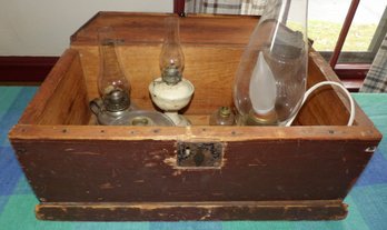 OLD WOODEN DOCUMENT BOX