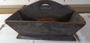 19TH CENTURY OLD BLUE GRAY PAINT UTILITY TRAY