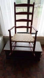 EARLY 1830'S LADDER BACK ROCKER