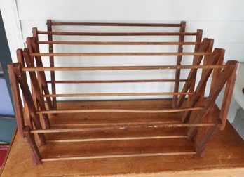 OAK SCISSOR DRYING RACK