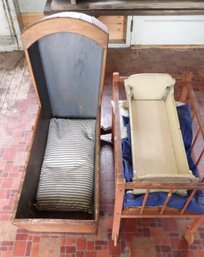 Early 1820's Hooded Baby Cradle