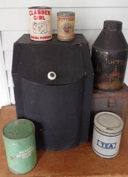 SELECTION OF ADVERTISING TIN WARE