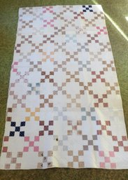 HAND STITCHED APPLIQUE QUILT TABLE COVER