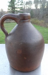 1830'S TO 1850'S ERA MAINE LOOP HANDLE REDWARE JUG