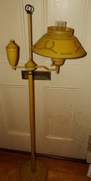 1950s Toleware Floor Lamp With Tin Shade