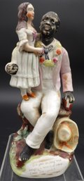 Rare Staffordshire Harriet Beecher Stowe's Uncle Tom And Eva Statue