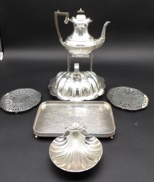 Lot Of Ornate Silver Plate Table Wares.