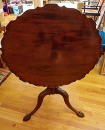 18th Century Mahogany Pie Crust Top Tilt Top Table