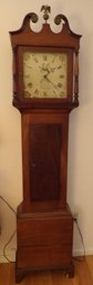 H G Hanks Walnut Tall Case Clock With Bell Ringer Movement