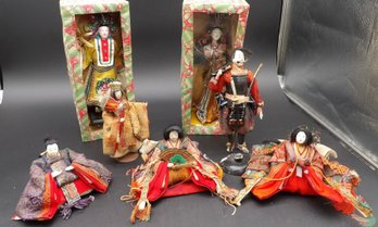 Group Of Japanese Occupational And Costumed Dolls