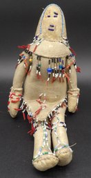 Antique Native American Plains Indian Beaded Female Doll